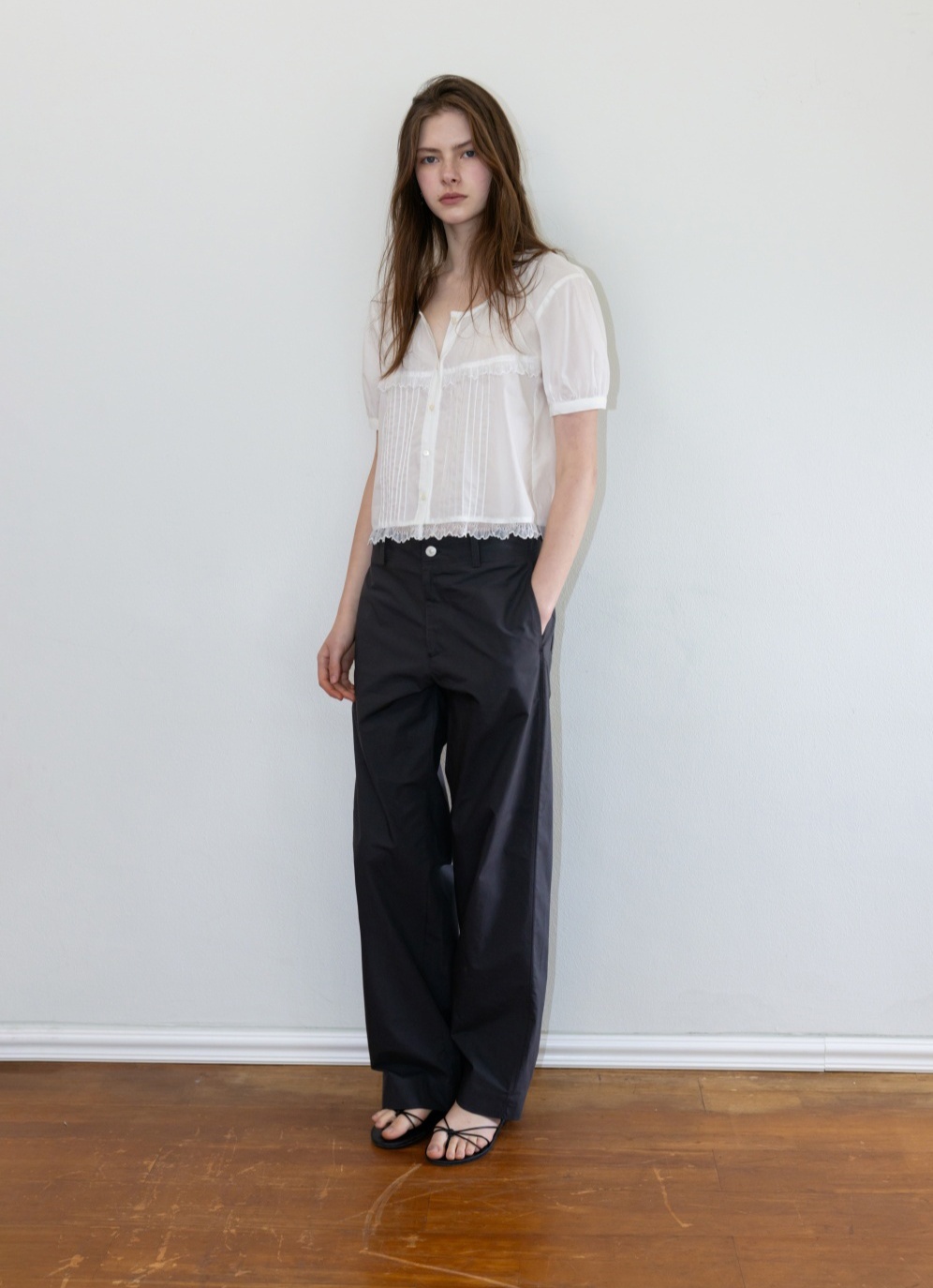 더릴 [4th] Dusk Cotton pants_Charcoal 상품 이미지 2