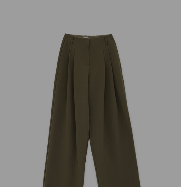 Gave Wool Slacks (Moss Brown)