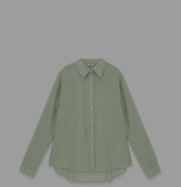 오디에스 Tencel Silky Shirts (Sage Green) 상품 이미지 1
