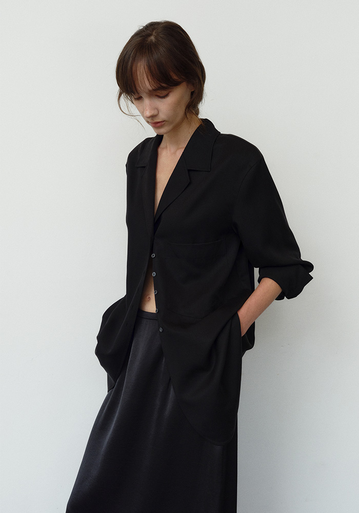TAILORED OVERSIZED SHACKET_BLACK