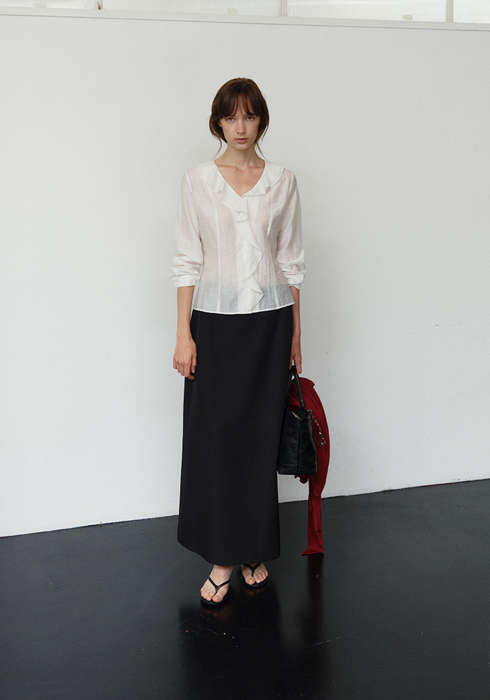 MAXI PENCIL SKIRT_BLACK