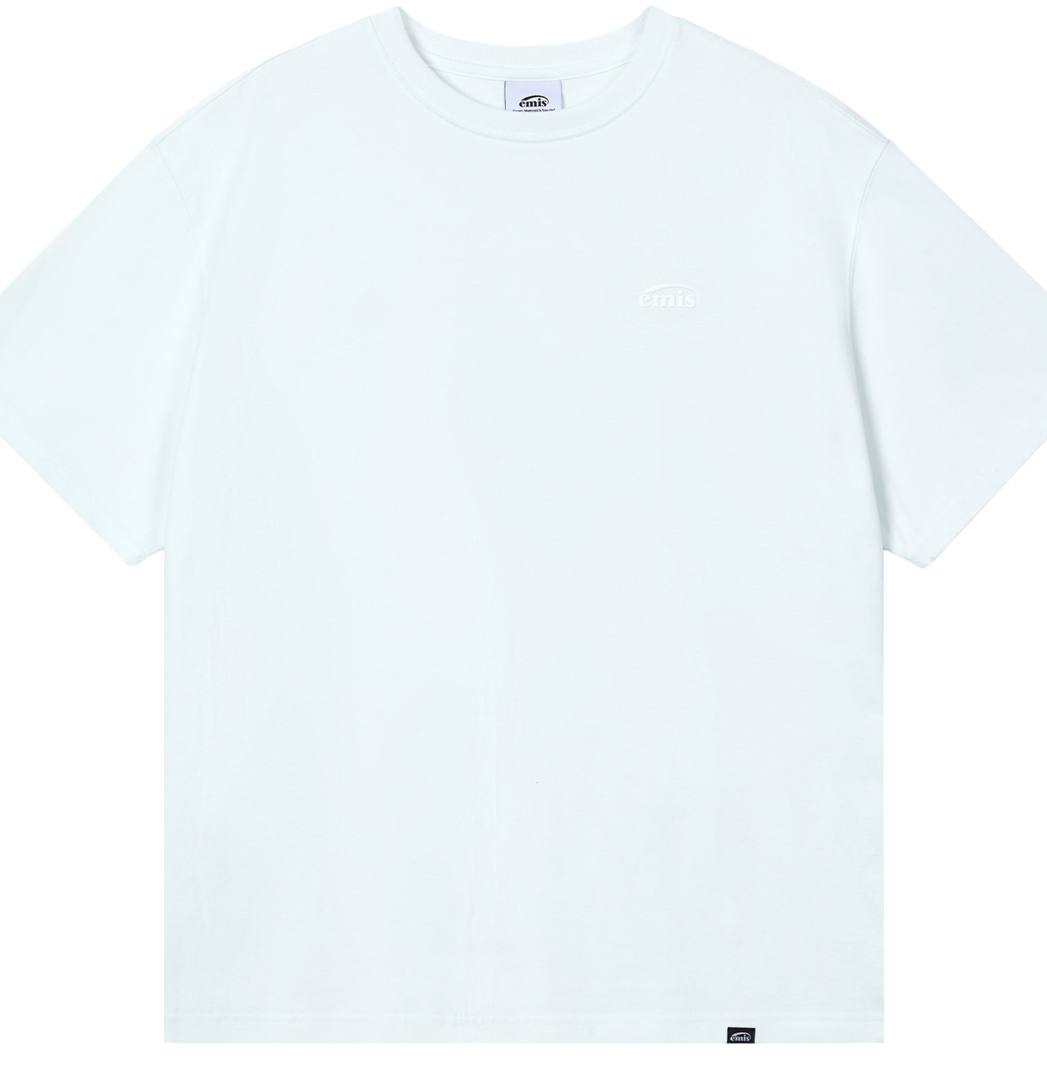 MONO LOGO PRINT T-SHIRT-BLUE WHITE