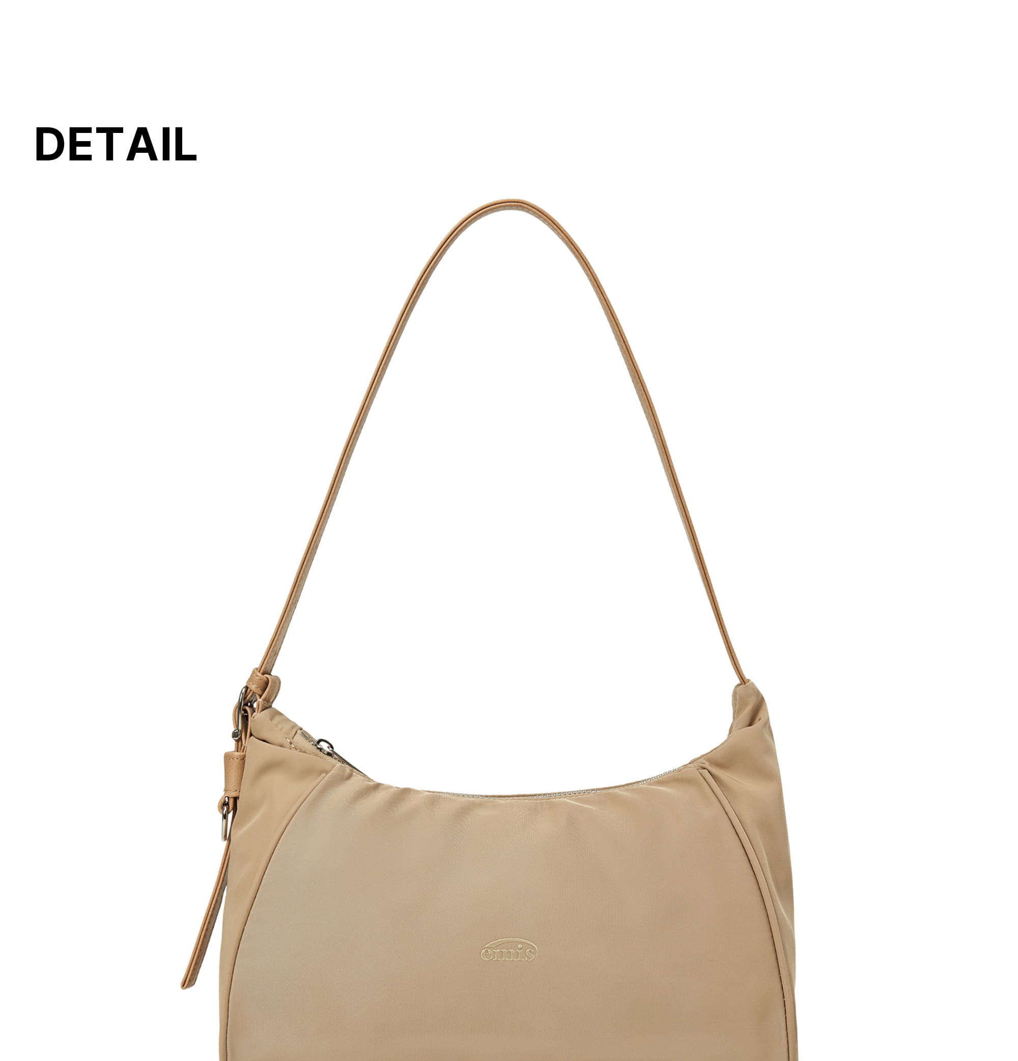 TONAL HOBO BAG-BEIGE