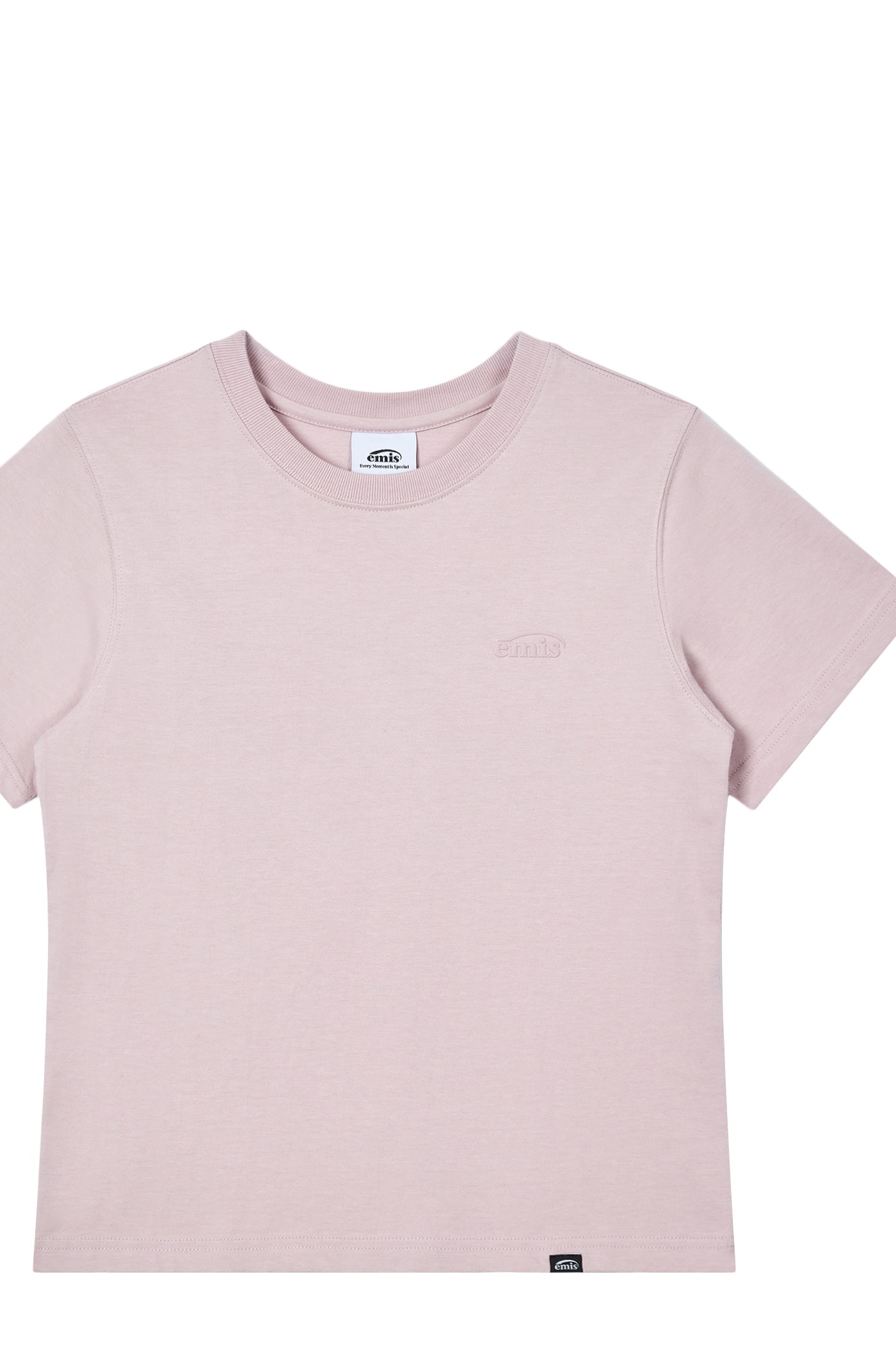 (W) MONO LOGO PRINT T-SHIRT-PINK