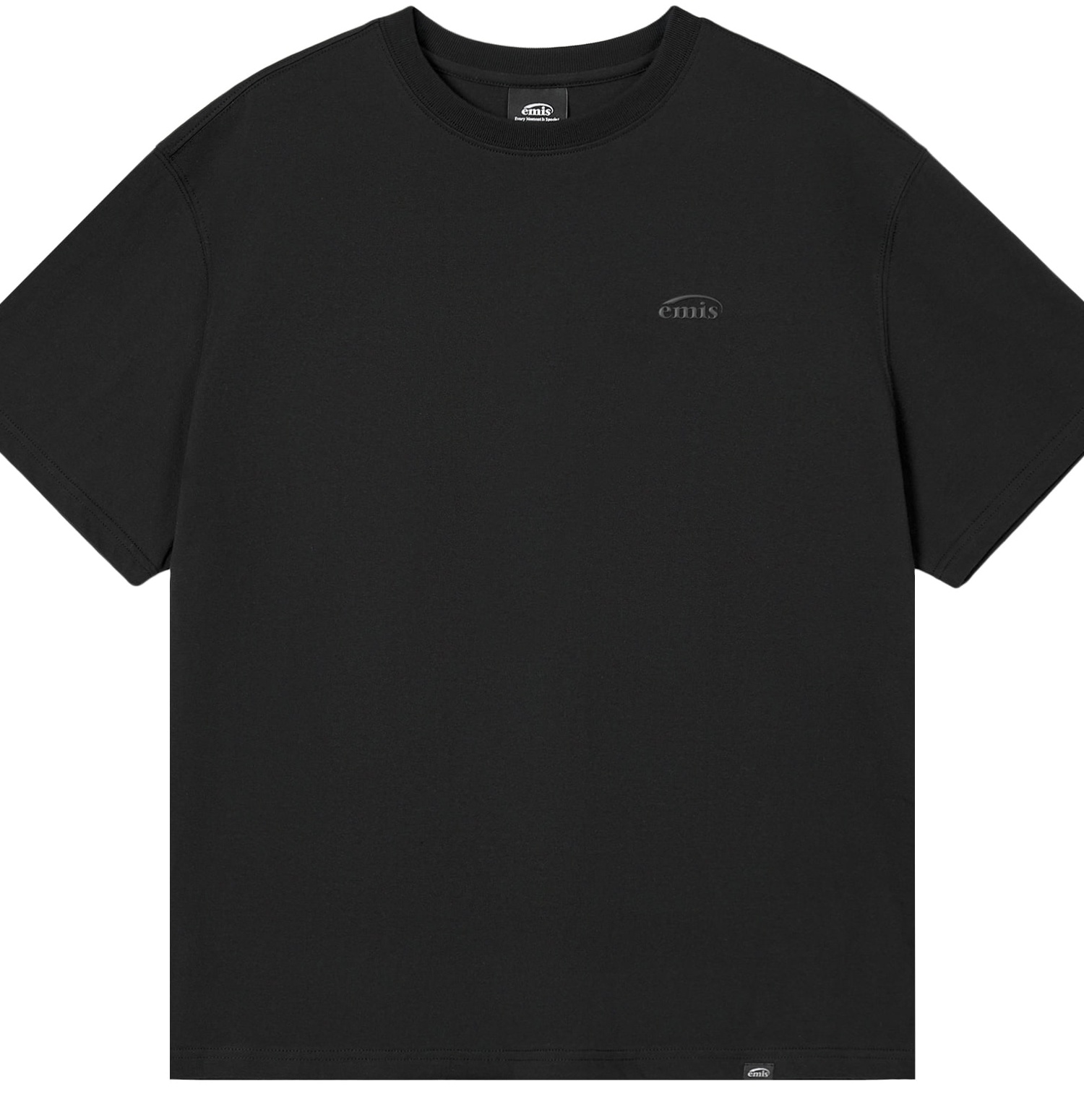 MONO LOGO PRINT T-SHIRT-BLACK