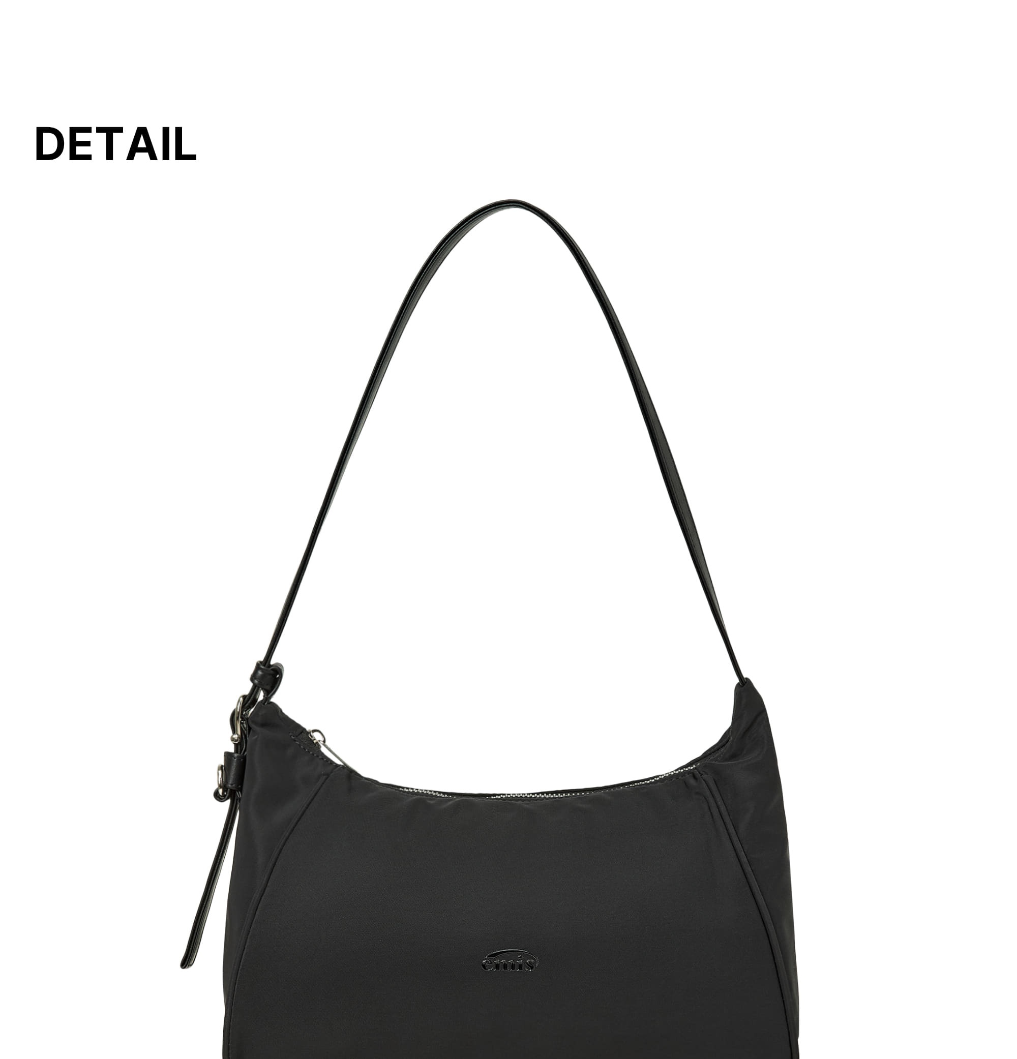TONAL HOBO BAG-BLACK