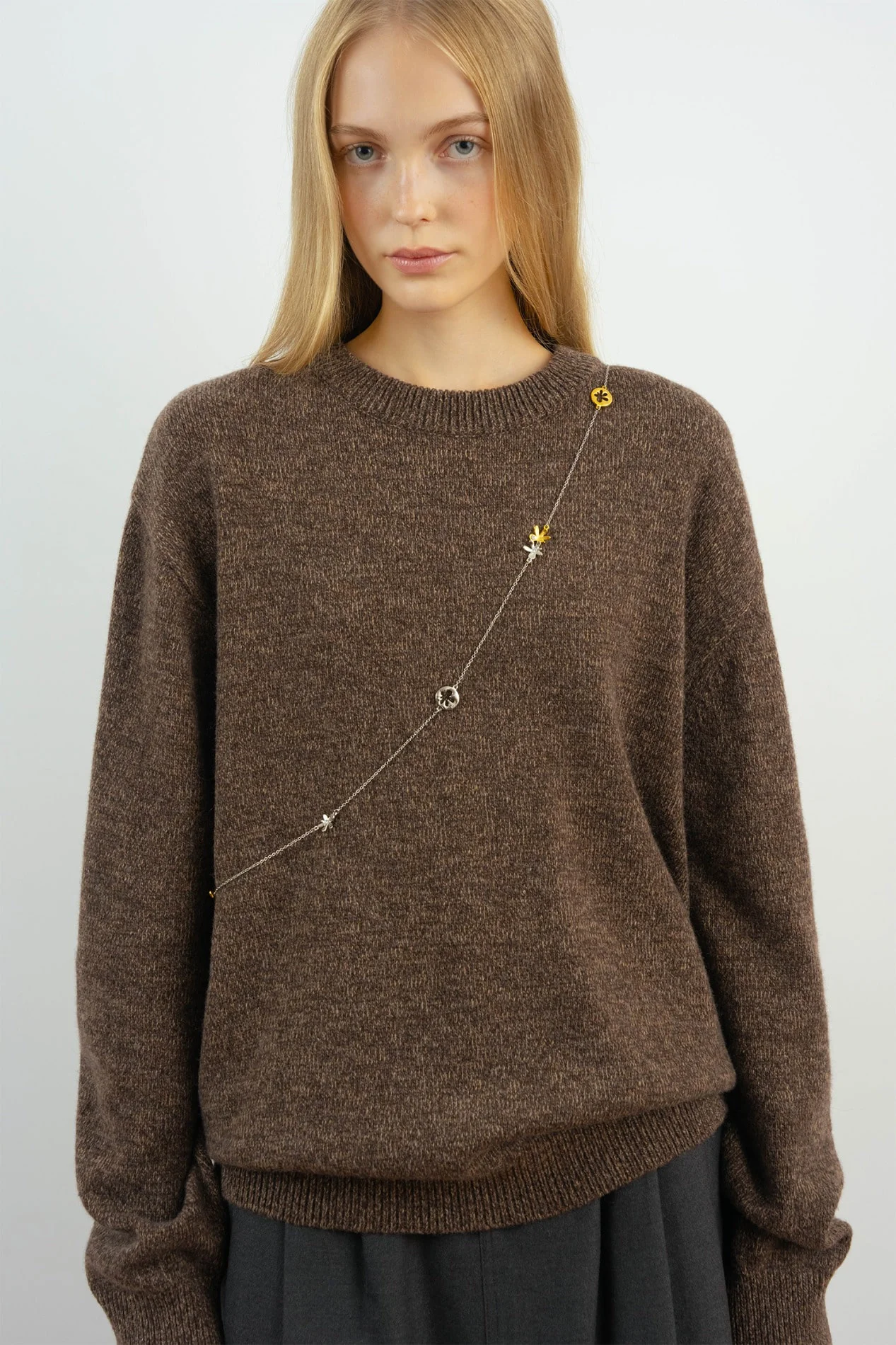 Basic Oversized Knit (Brown)