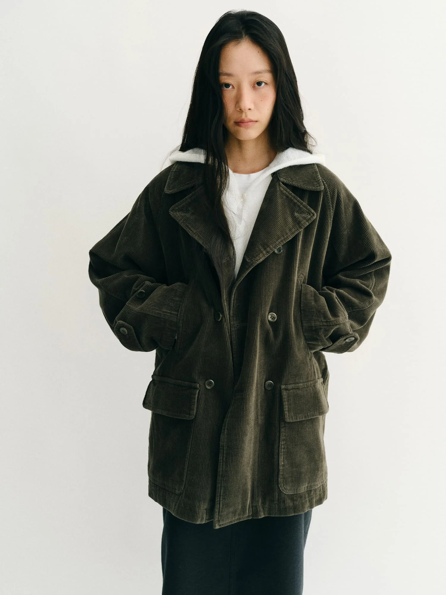 Corduroy Double Chore Jacket (Khaki)