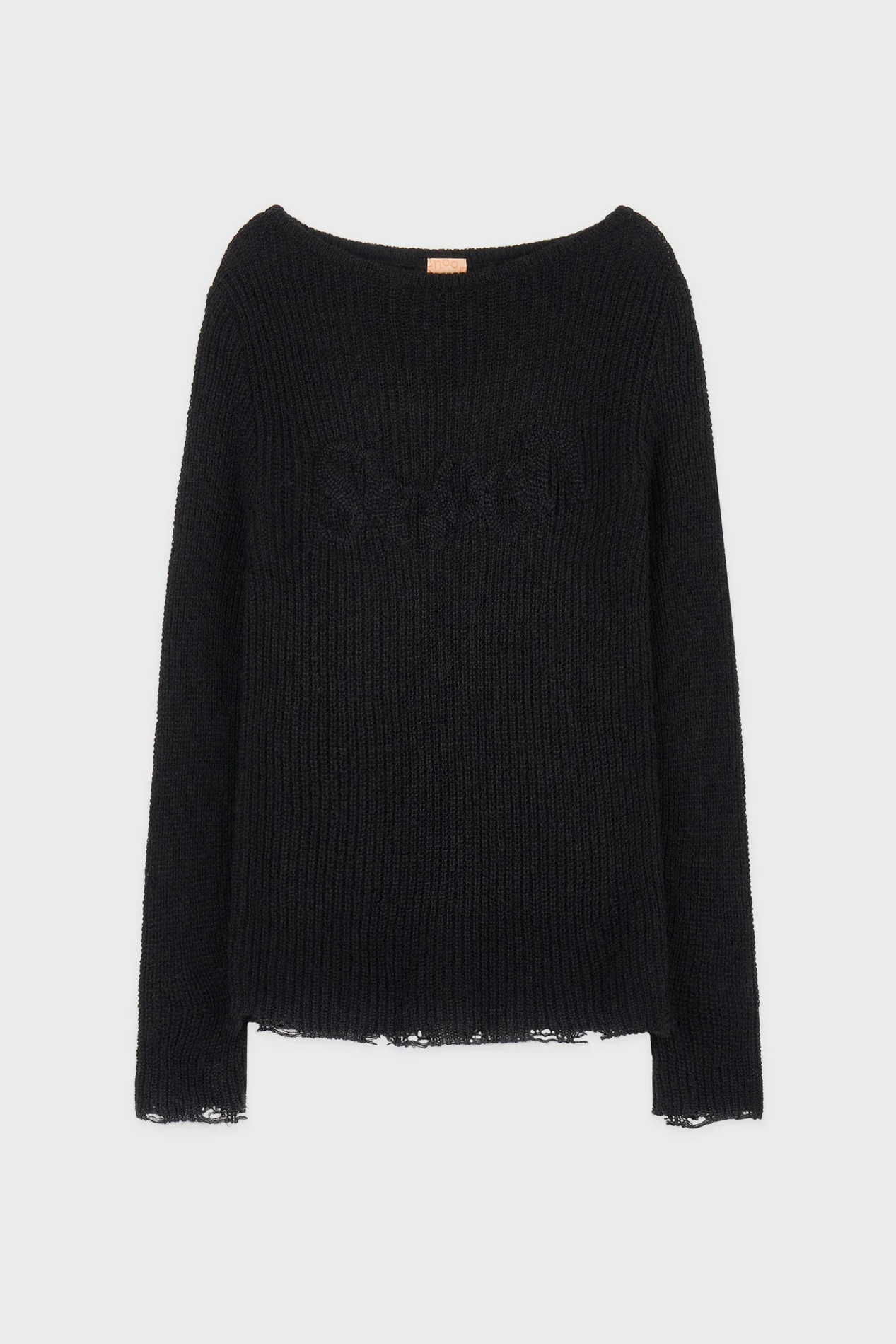Sinoon Logo Sheer Knit (Black)