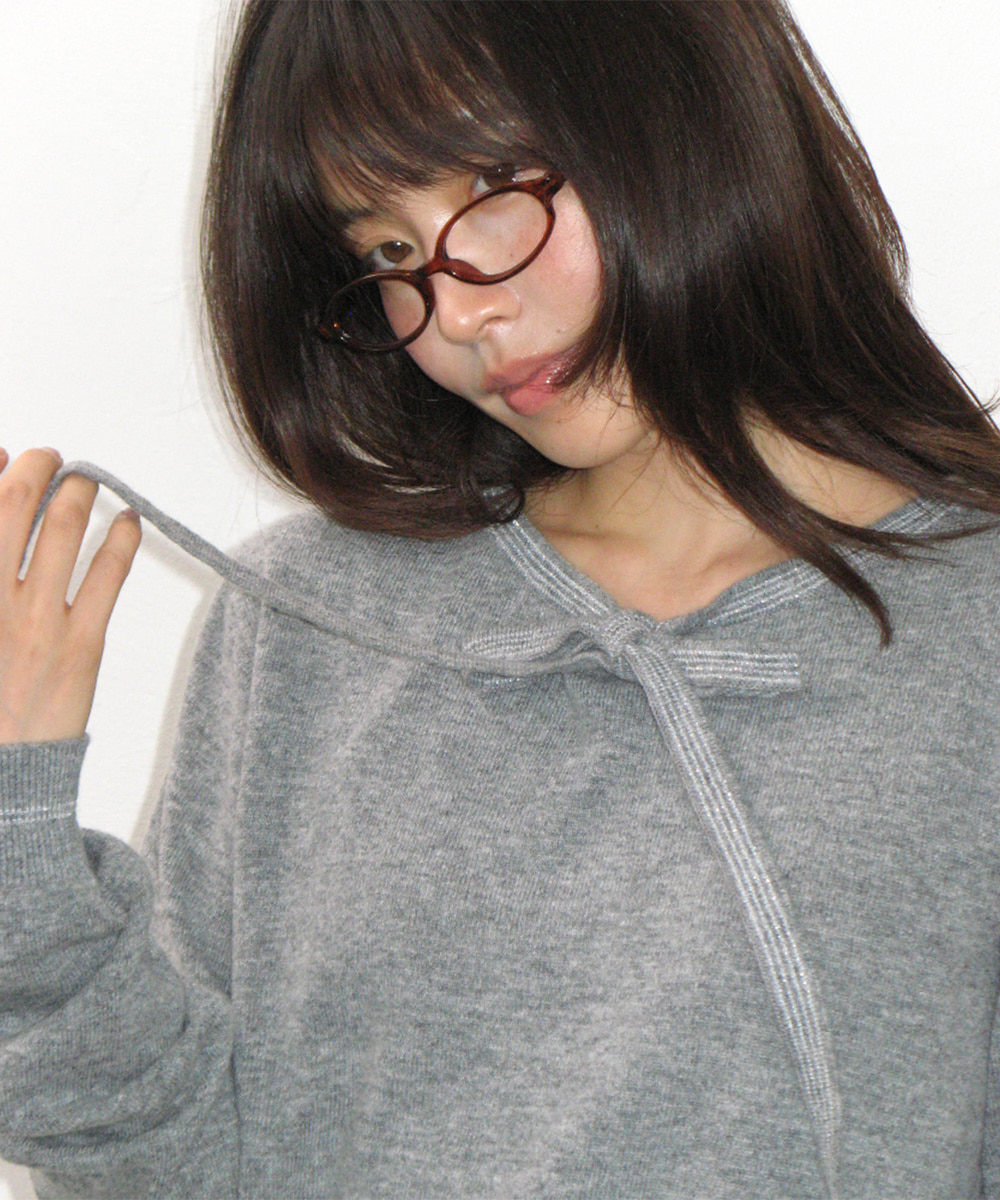 GLITTER RIBBON KNIT GREY