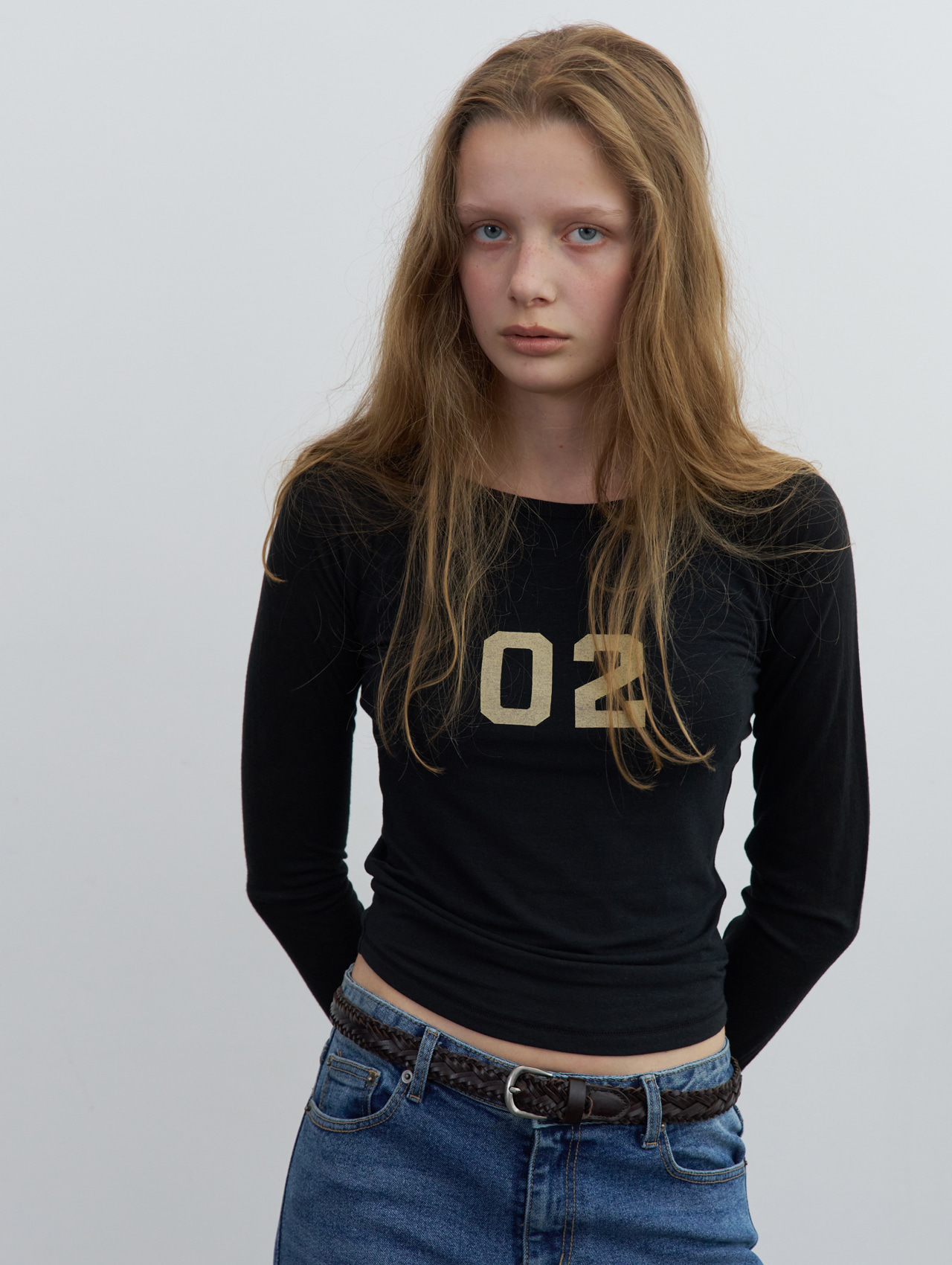 포에토 02 raglan tee - black 상품 이미지 1