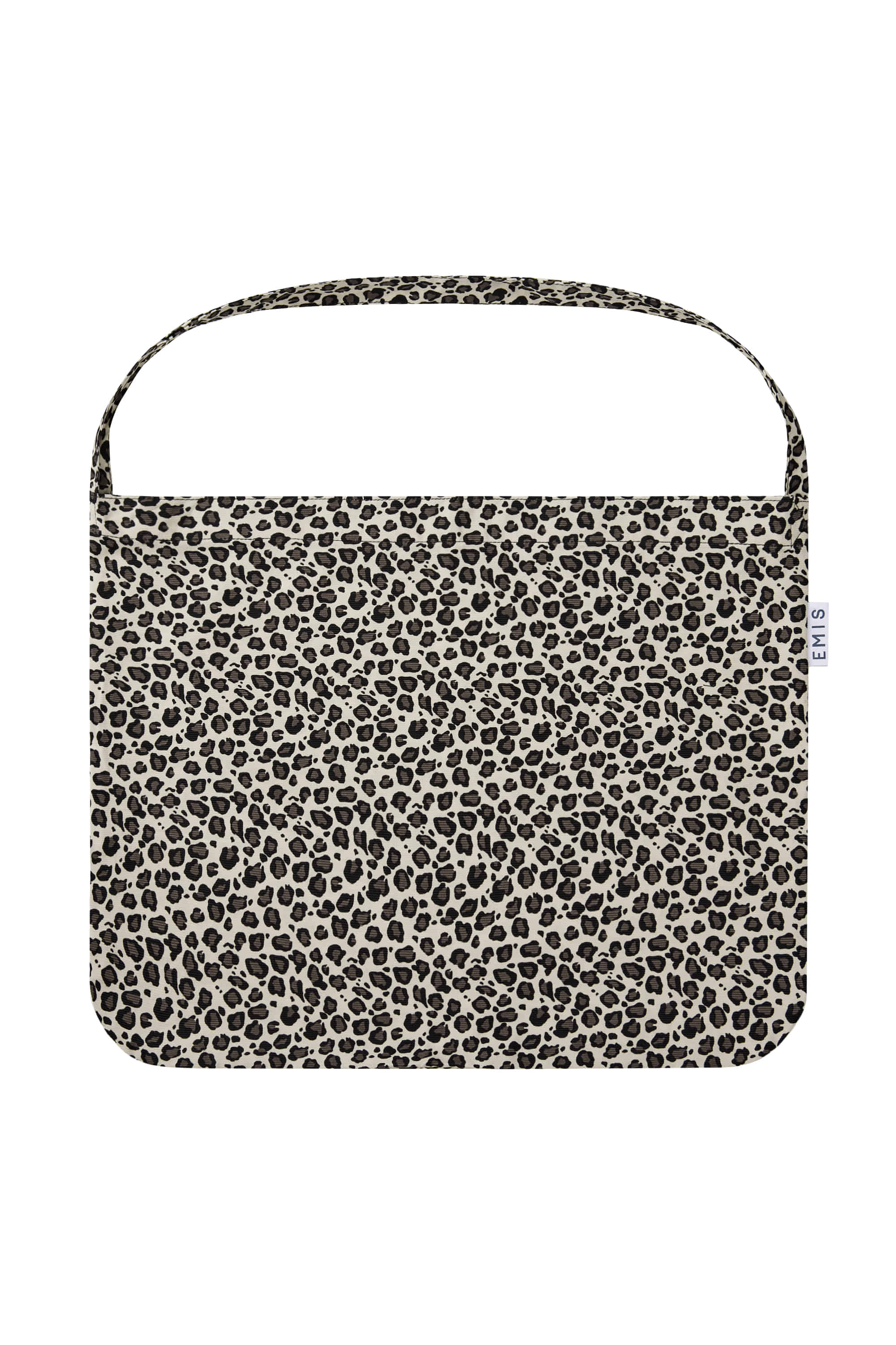 LEOPARD CORDUROY ECO BAG-WHITE