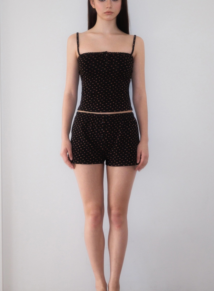로제프란츠 Rose & Berry Lounge Sleeveless [Rose Black] 상품 이미지 1