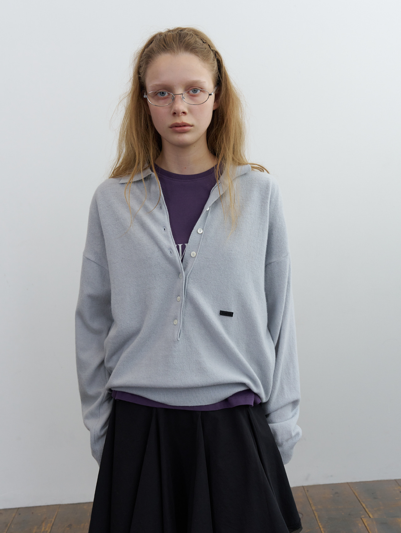 [2nd] Kyale henry knit - mute blue
