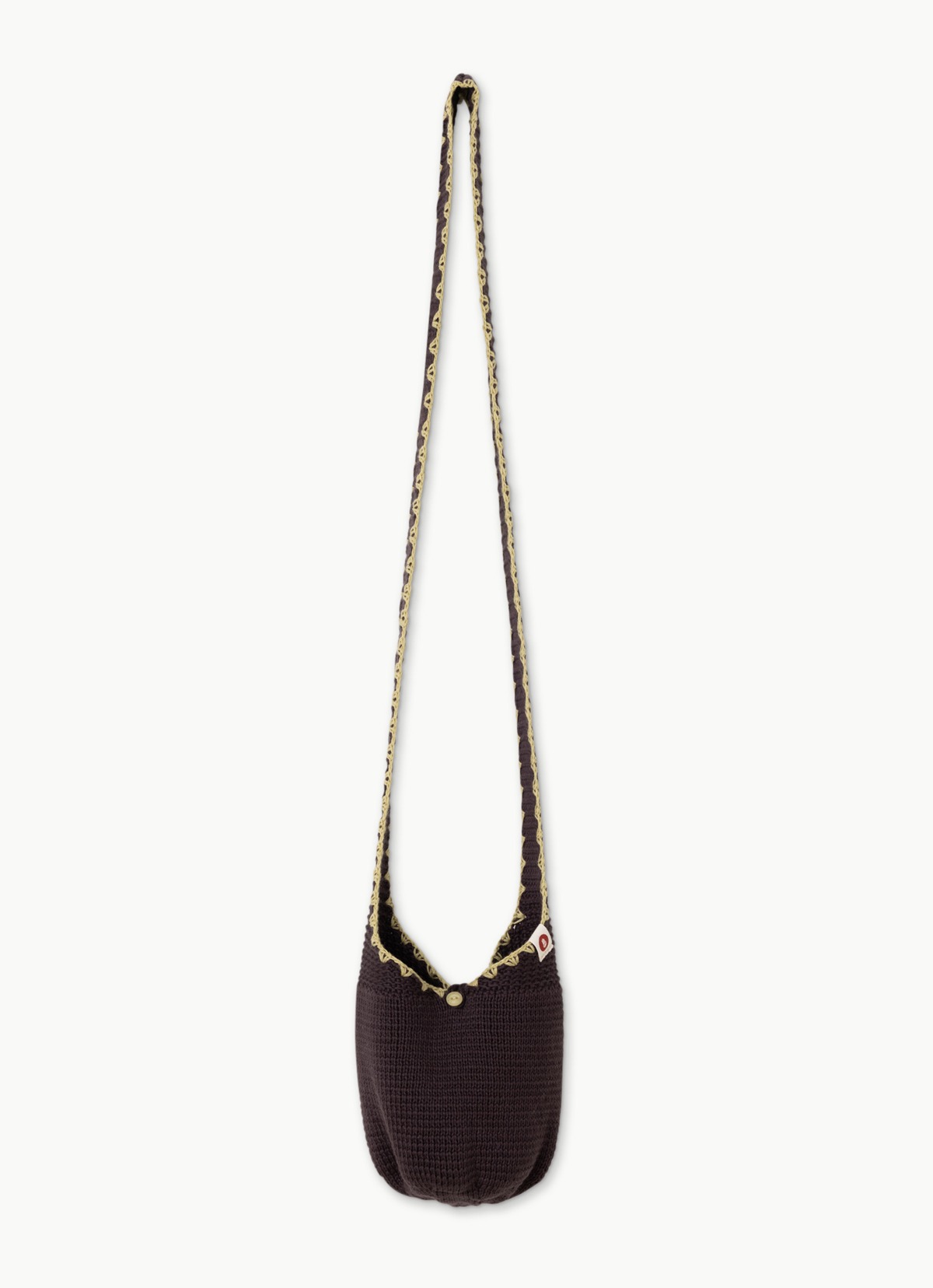 BM mini knit bag_Chocolate Plum