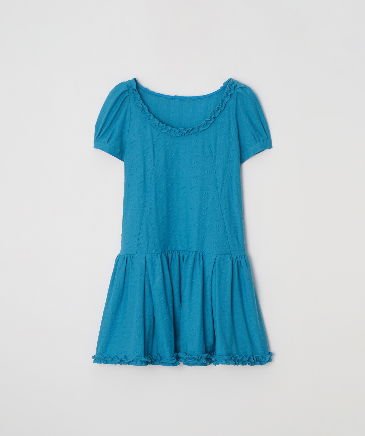 노컨텐츠 396. Oval Pattern OPS _ Teal Blue 상품 이미지 1