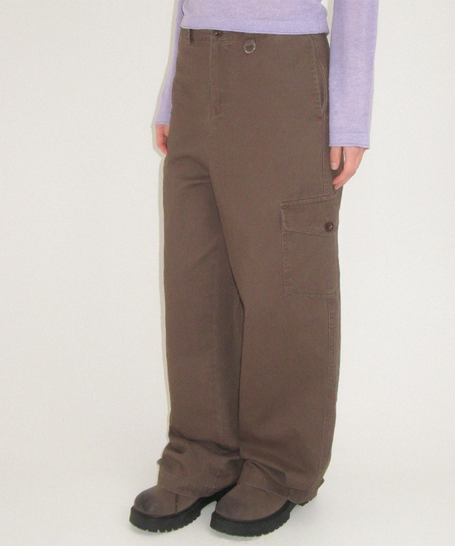 PIGMENT DOUBLE CARGO PANTS BROWN