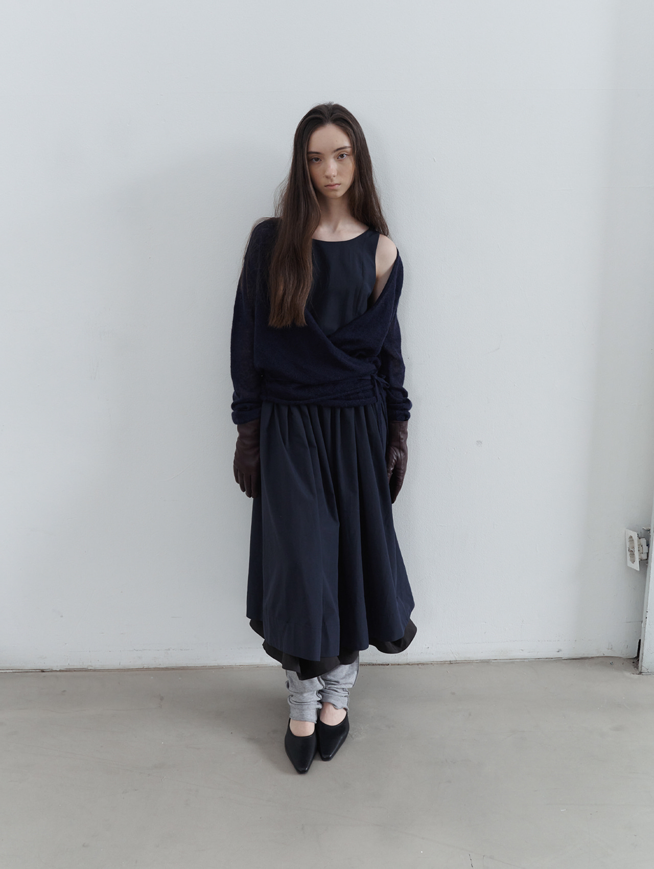 Atelier autumn dress - navy
