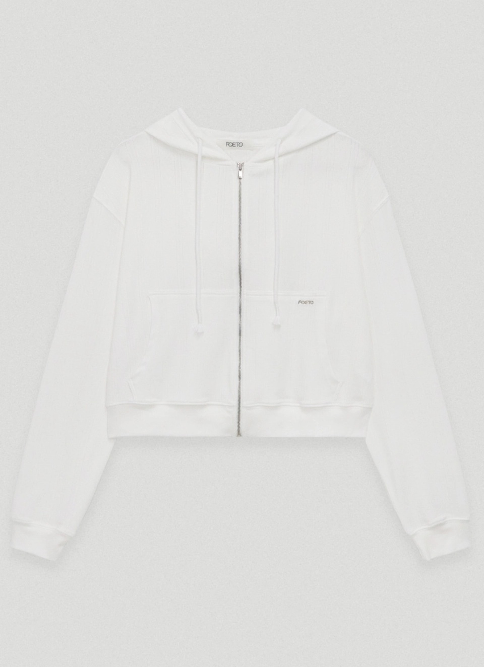 [3rd/2주이상소요] Love jacquard hoody zip-up - ivory