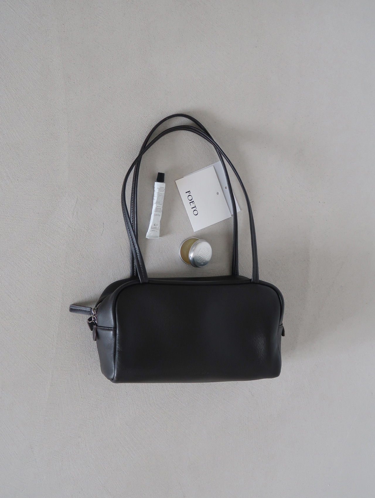 Agnes tote bag - dark brown - 포에토