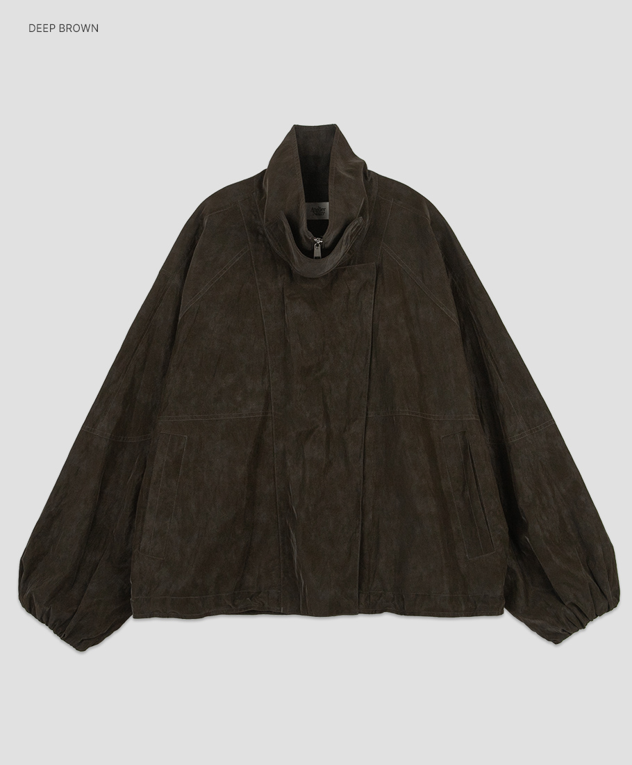아뜰리에 나인 (JP-611)DOUBLE PLACKET ZIP-UP BLOUSON JUMPER 상품 이미지 1