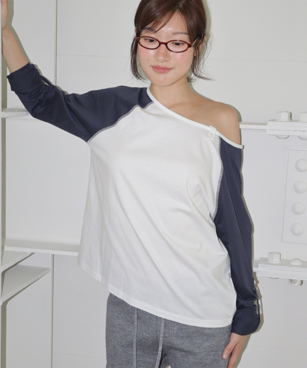ROLL UP RAGLAN LONG SLEEVE NAVY
