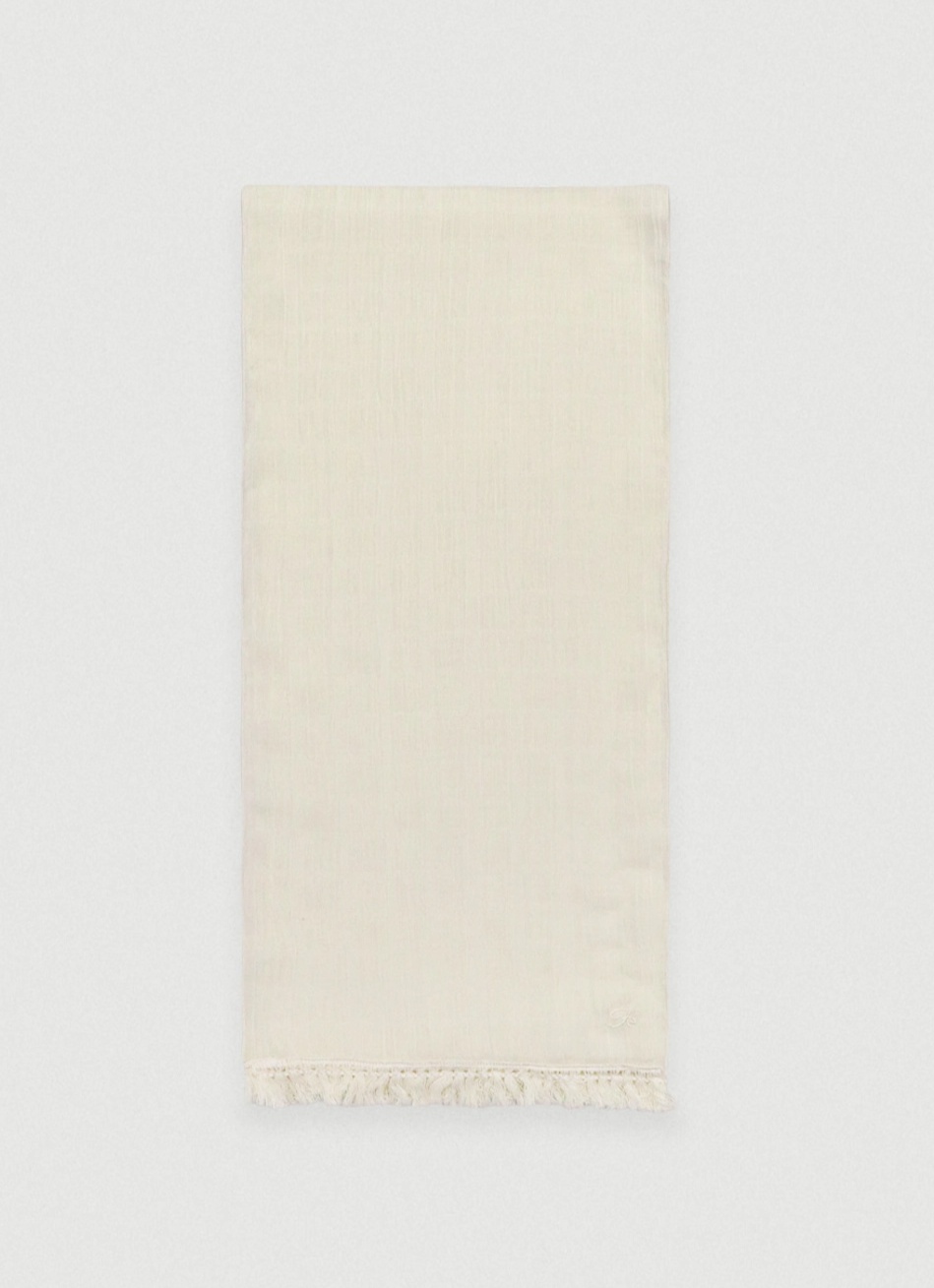 Sand wrinkle scarf - cream