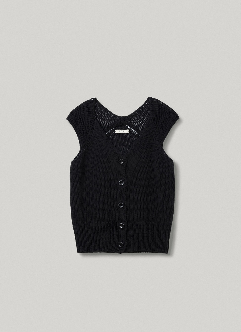 [6TH] Athens Knit Top in Black