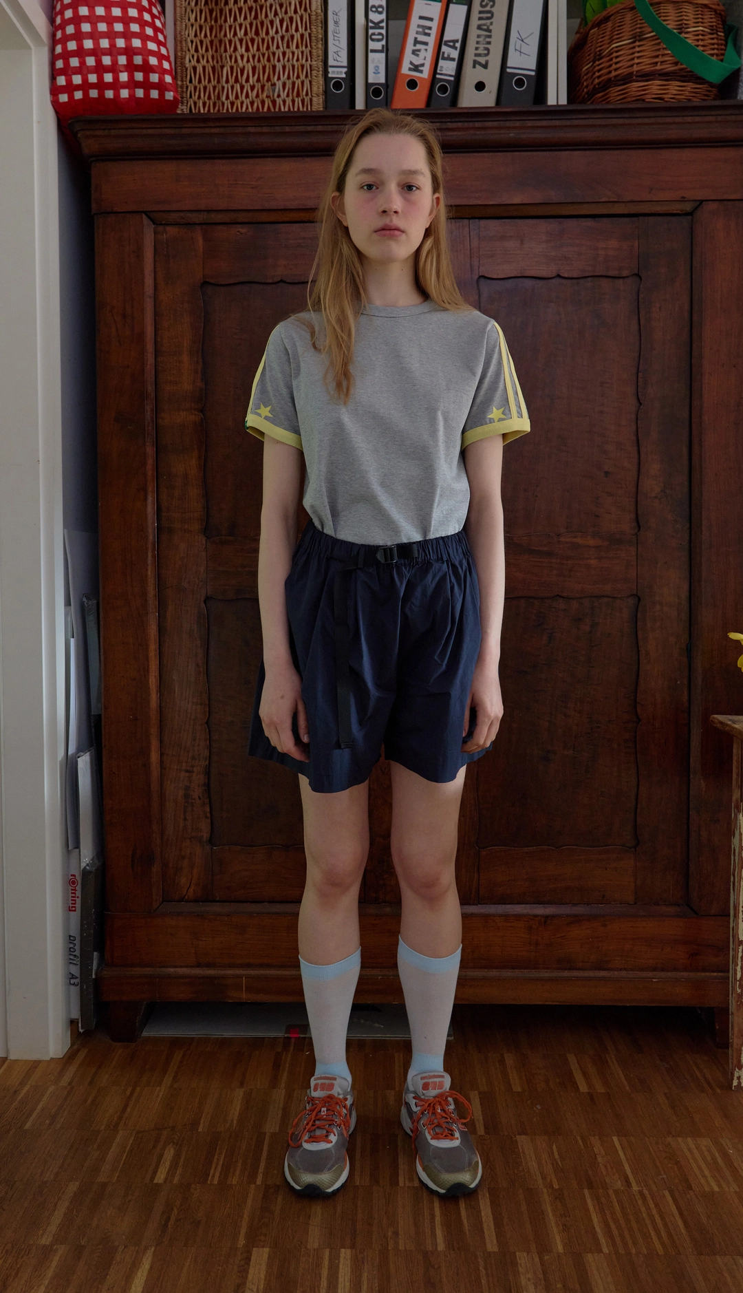 노컨텐츠 195. Belt Half Pants _ Dark Navy 상품 이미지 3