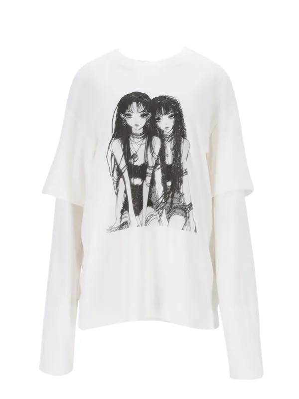 ALICE LAYERED TEE (WHITE)