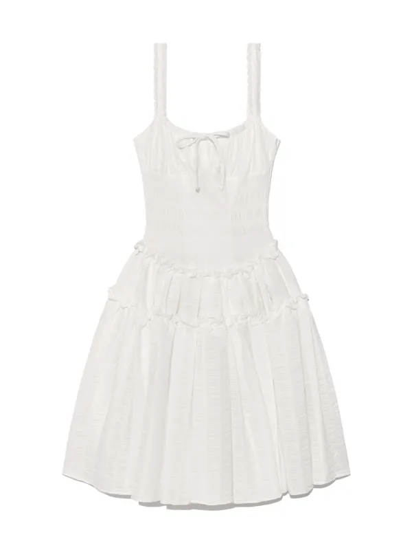 LOVE SPELL MIDI DRESS (WHITE)