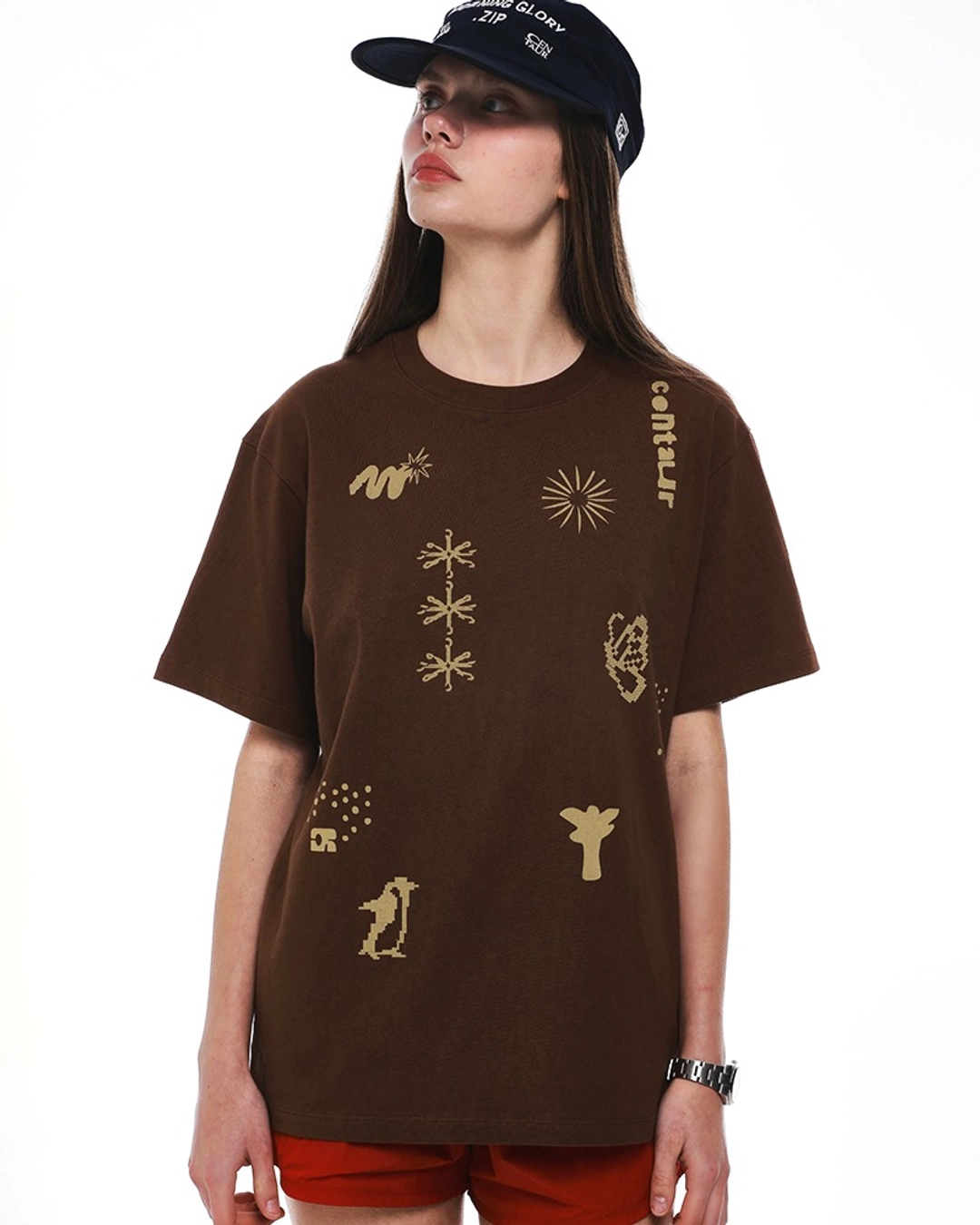 센토르 CENTAUR ARCHIVE T-SHIRT_BROWN 상품 이미지 2