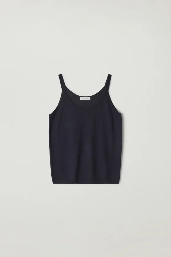 lvera sleeveless knit (Navy)