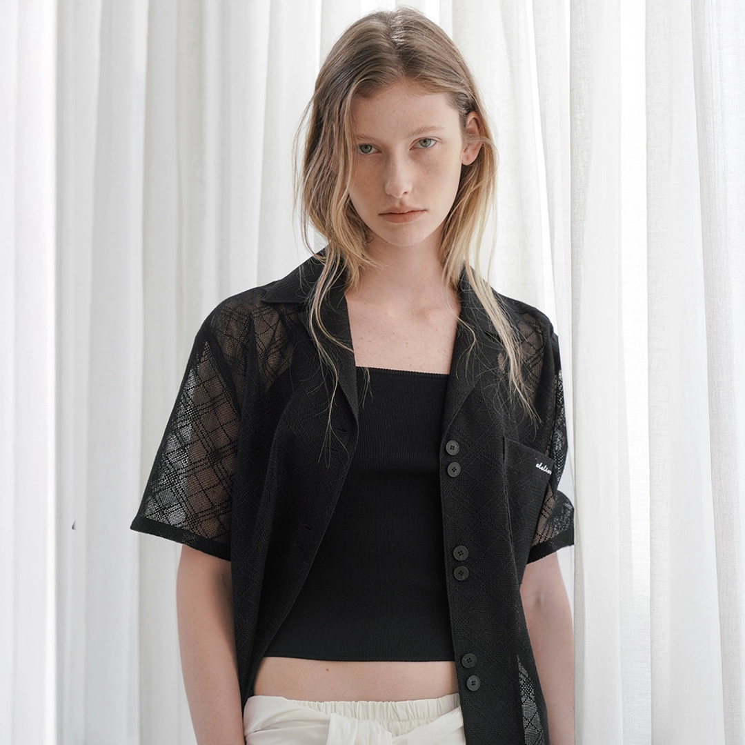 아뜰리에 나인 (BL-4320)RANO SEE THROUGH LACE SHIRT 상품 이미지 2