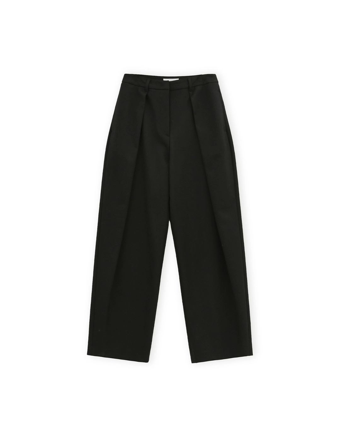 브라운야드 W Wool Pleats Pants, Black 상품 이미지 1