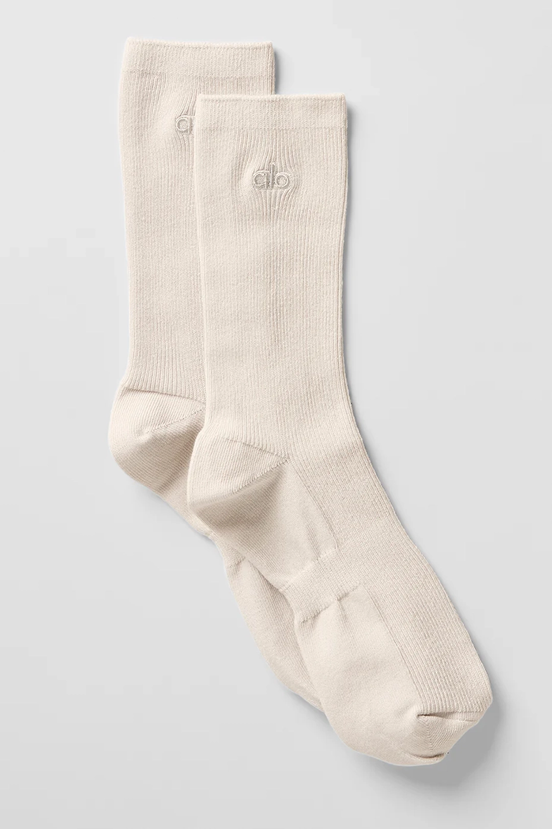 알로요가 Unisex Half-Crew Understated Sock - Bone 상품 이미지 1