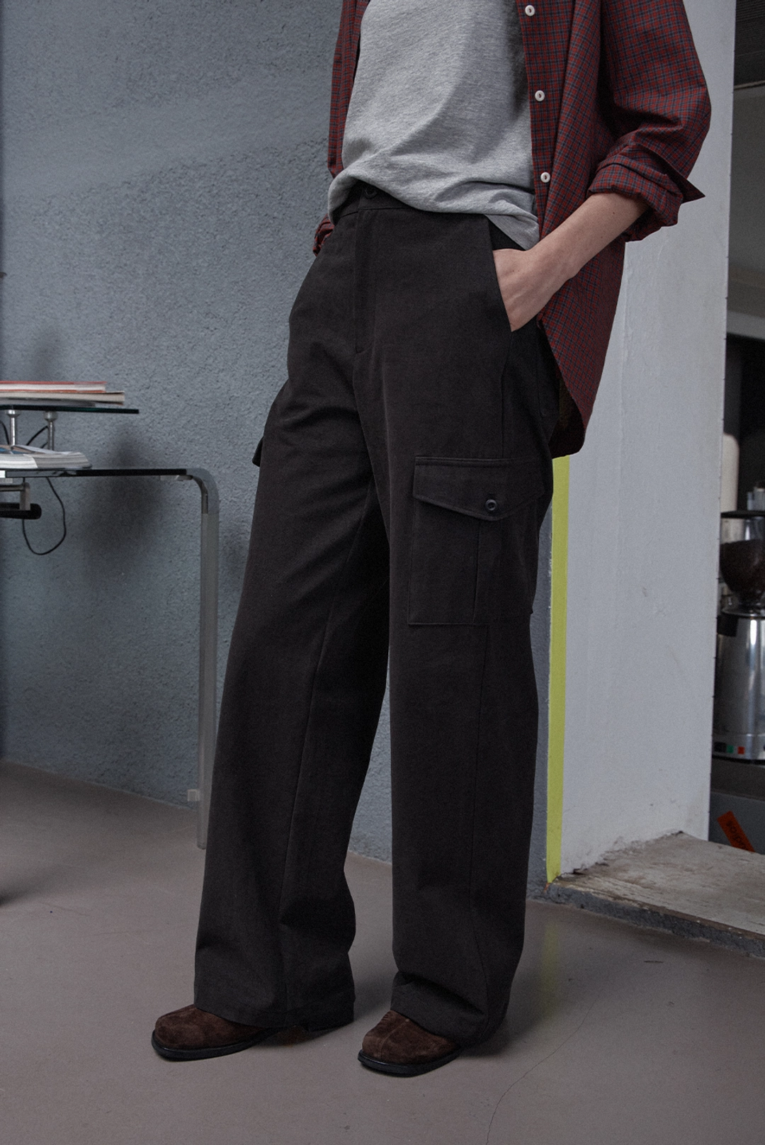 브렌다 브렌든 alldy cargo pants - black 상품 이미지 2