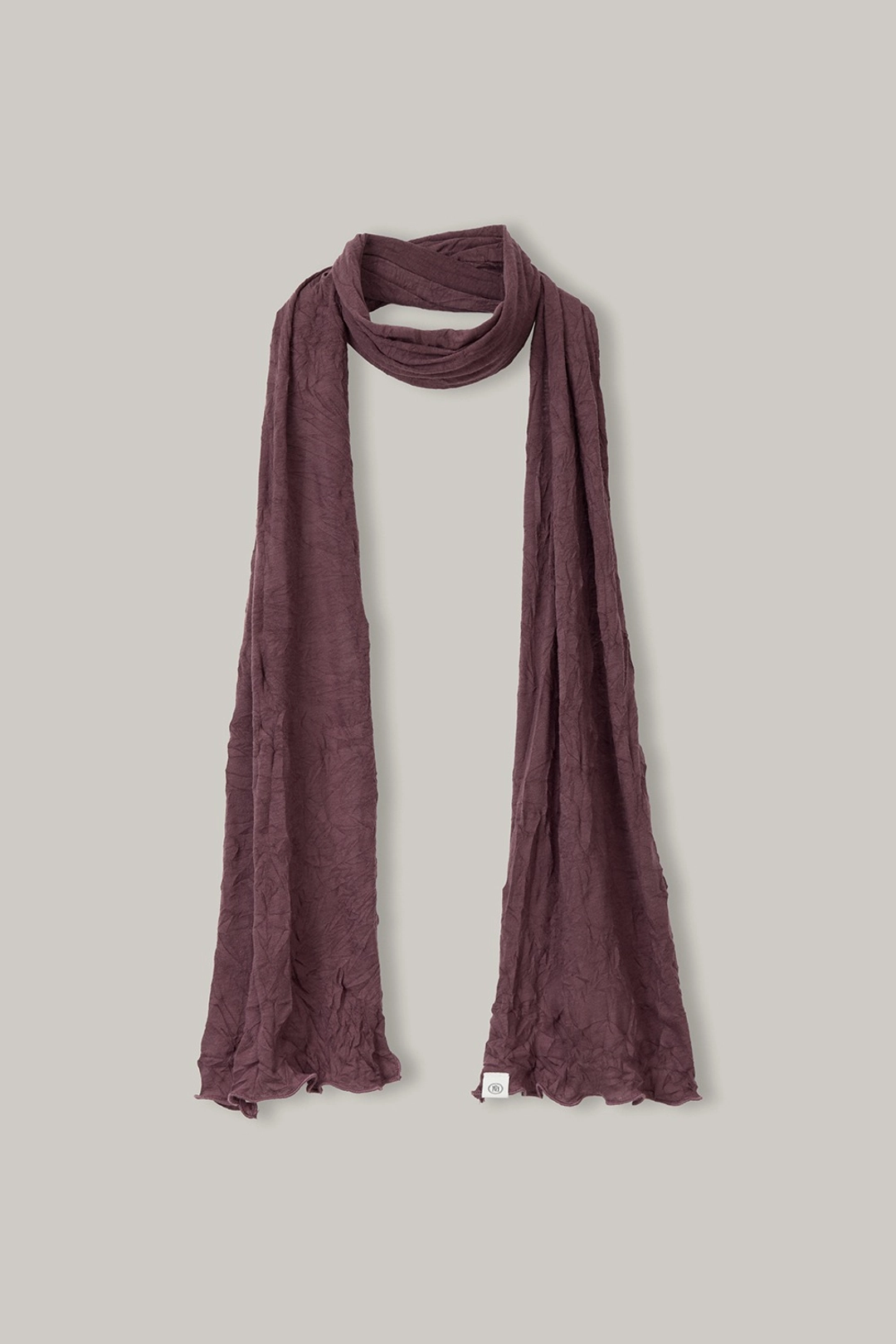 노우드 ACC02 Wrinkle Boat-Neck Scarf (Wine) 상품 이미지 1