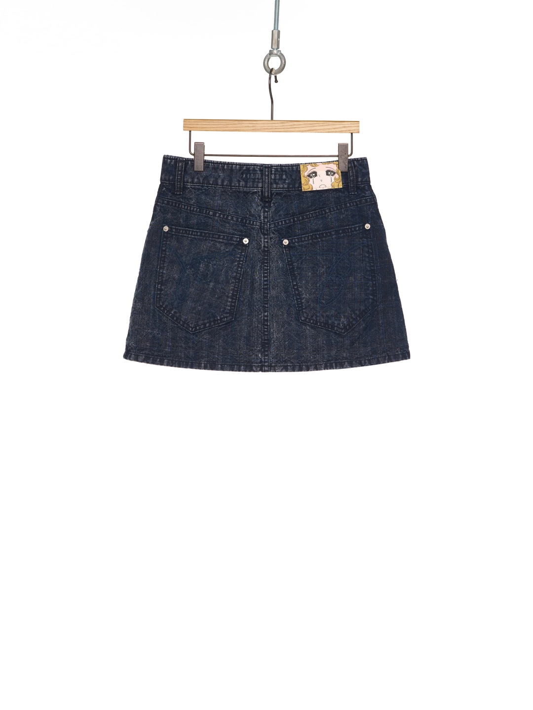 푸쉬버튼 SS26 BLUE A-LINE DENIM MINI SKIRT 상품 이미지 3