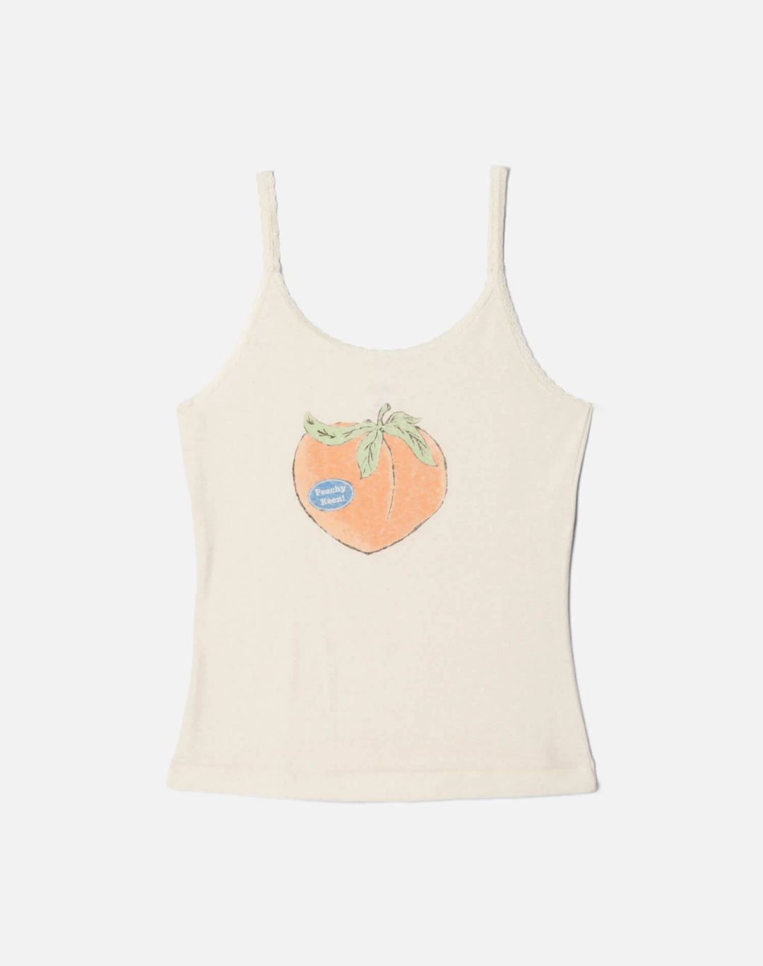 리던 Lace Strap Tank Peachy Keen - Vintage White 상품 이미지 1