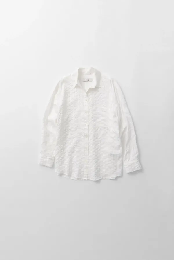 2nd) a vintage over shirt (white)