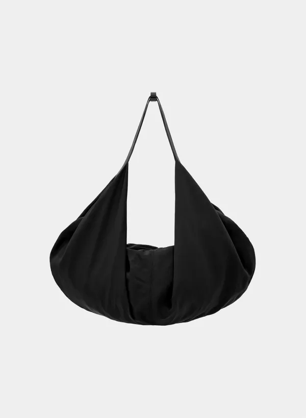 Kolt draped nylon bag  - Black