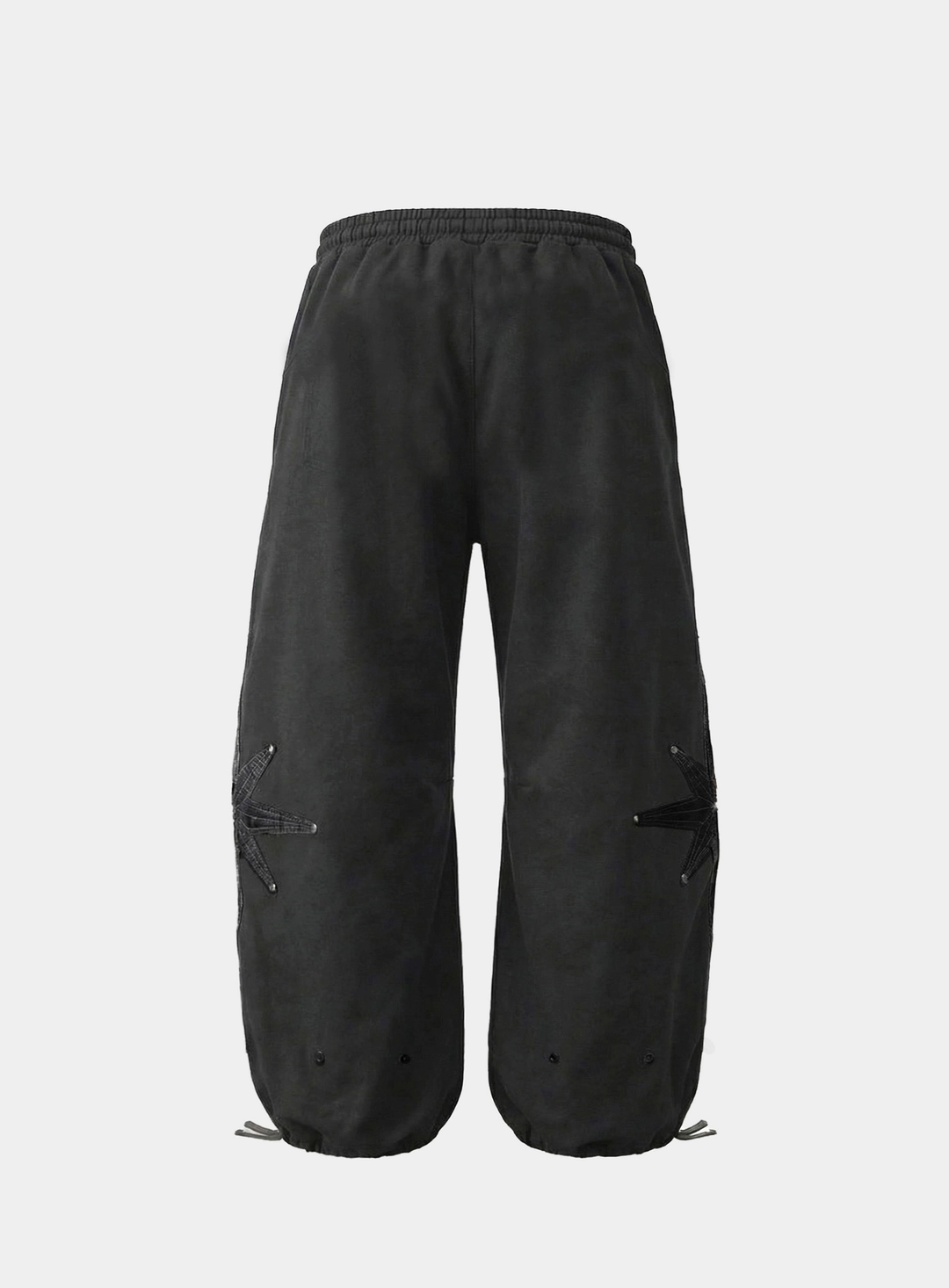 배드블러드 [w-pts26-059] Cosmo Embroidered 2 way Semi-Curved Fit Joggers - Charcoal 상품 이미지 2