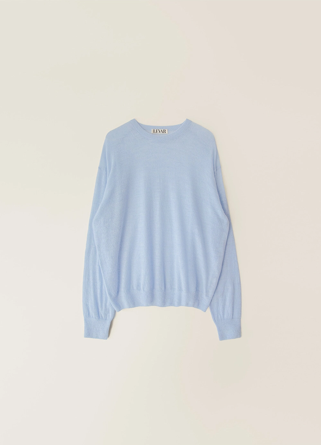 르바 Kid-Mohair Relaxed Round Knit - Soft Blue 상품 이미지 1