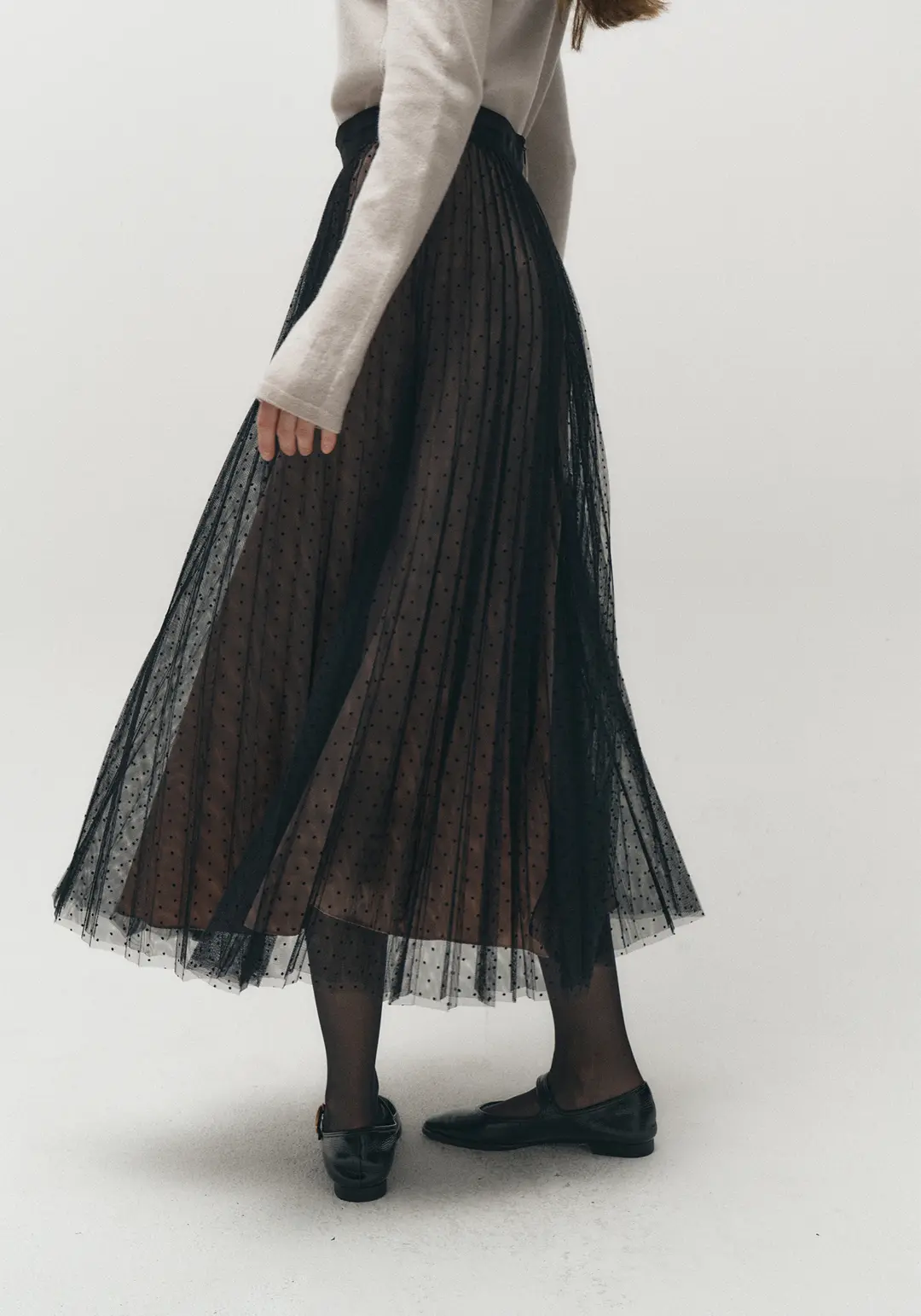 엘로주 Dot Fleats Tulle Skirt 상품 이미지 2