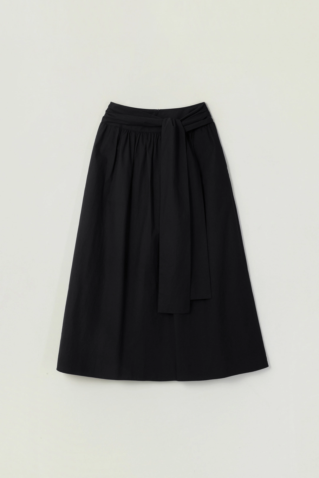 세이지먼트 TALIA TIE LONG SKIRT_BLACK 상품 이미지 1