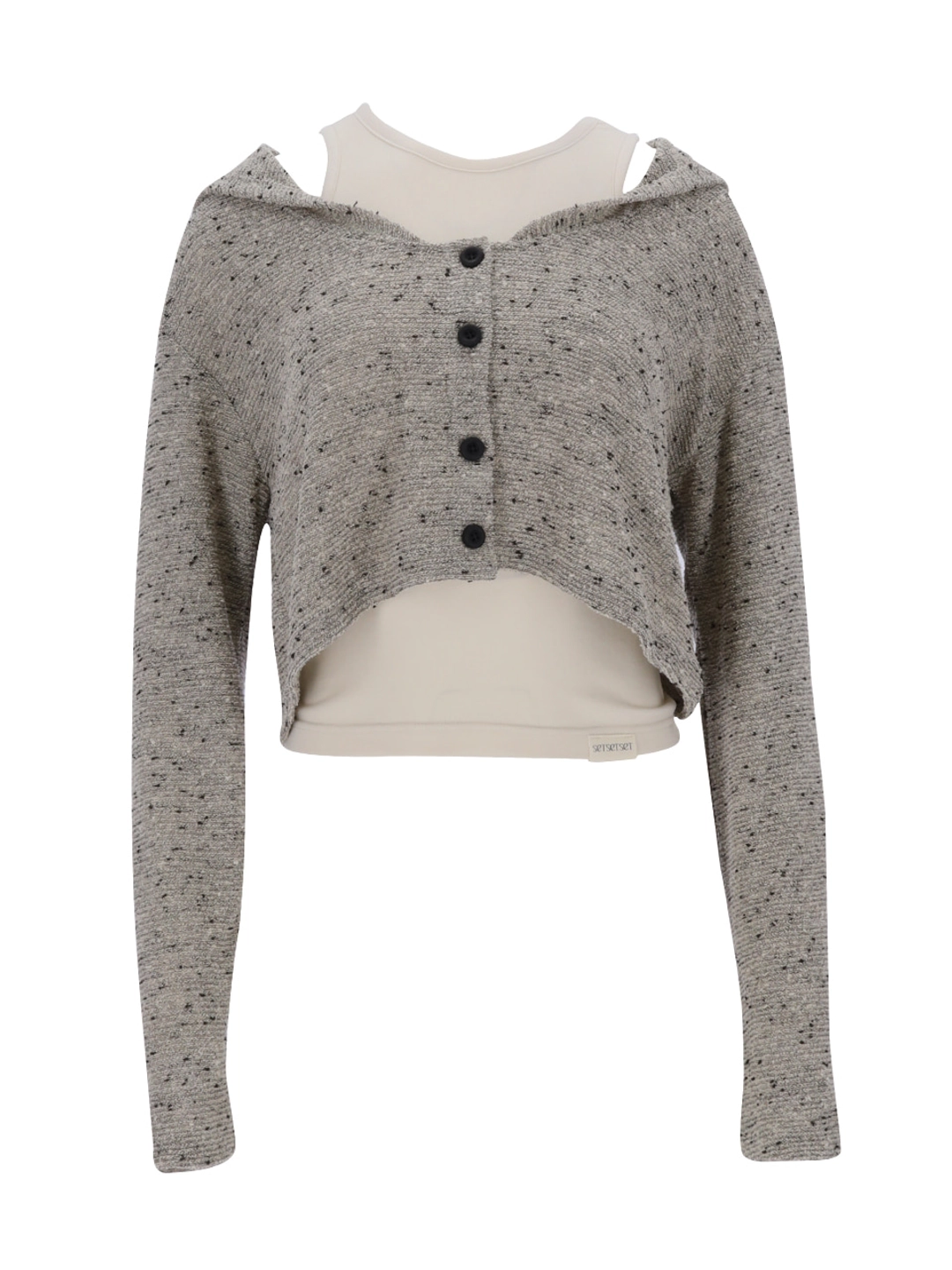 쎄쎄쎄 SAILOR DUST KNIT CARDIGAN GREY 상품 이미지 3