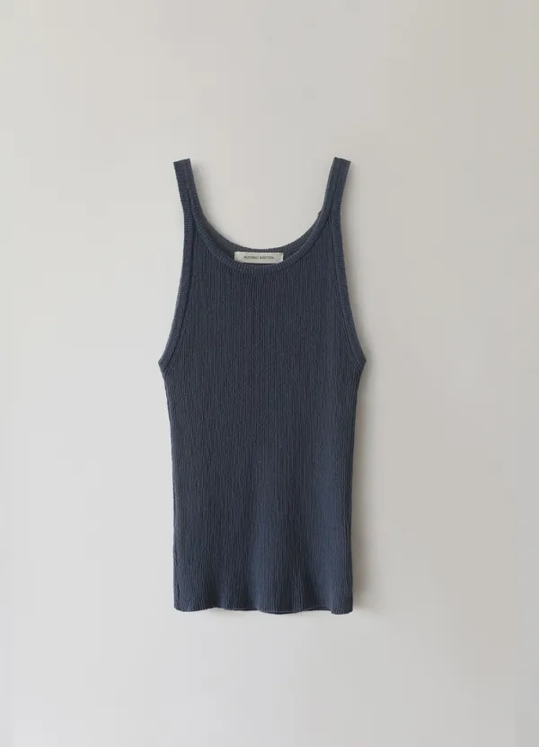 5TH / Knit sleeveless (Dark blue)