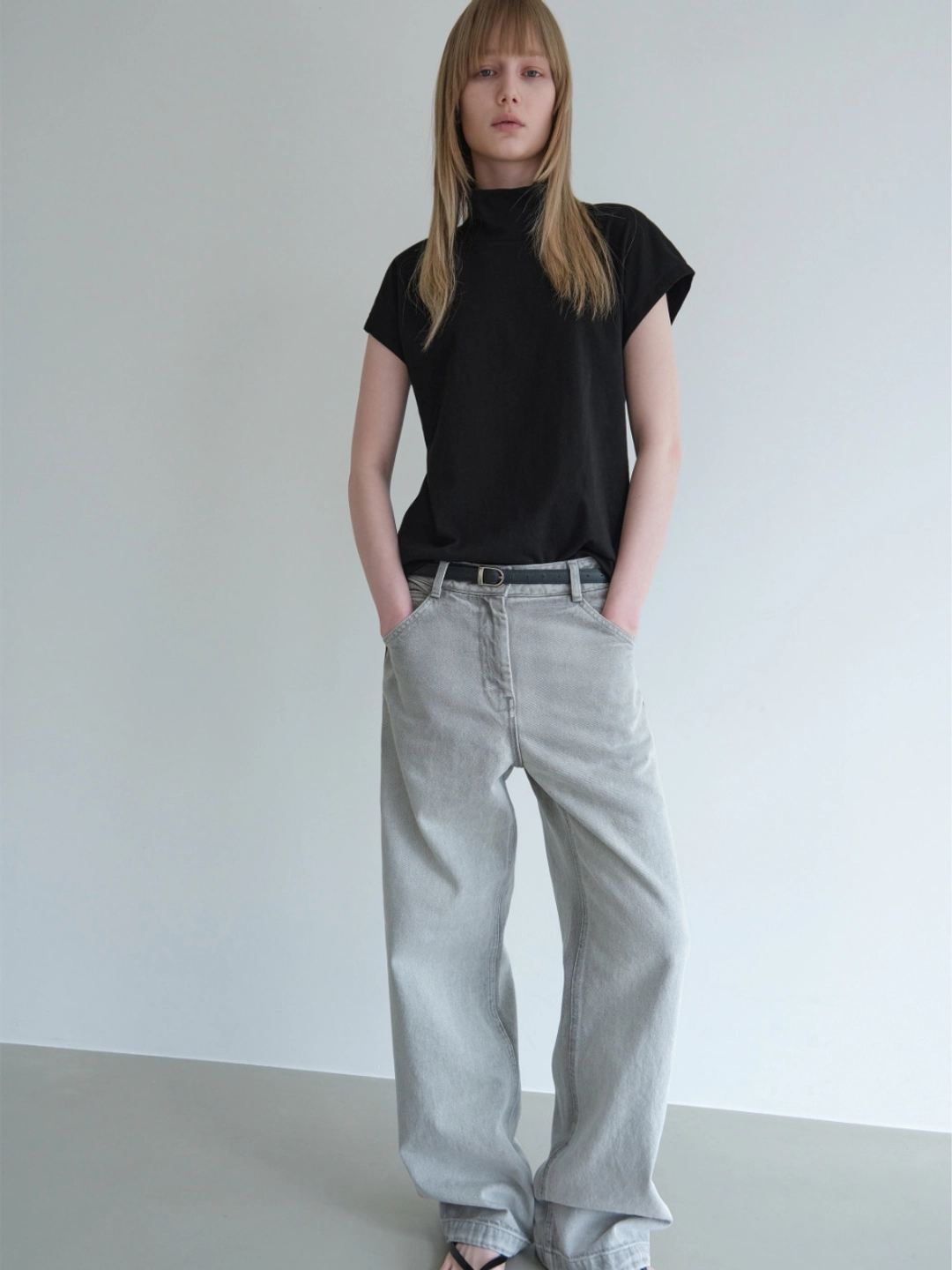 로우클래식 New Straight Fit Denim_Light Grey 상품 이미지 2
