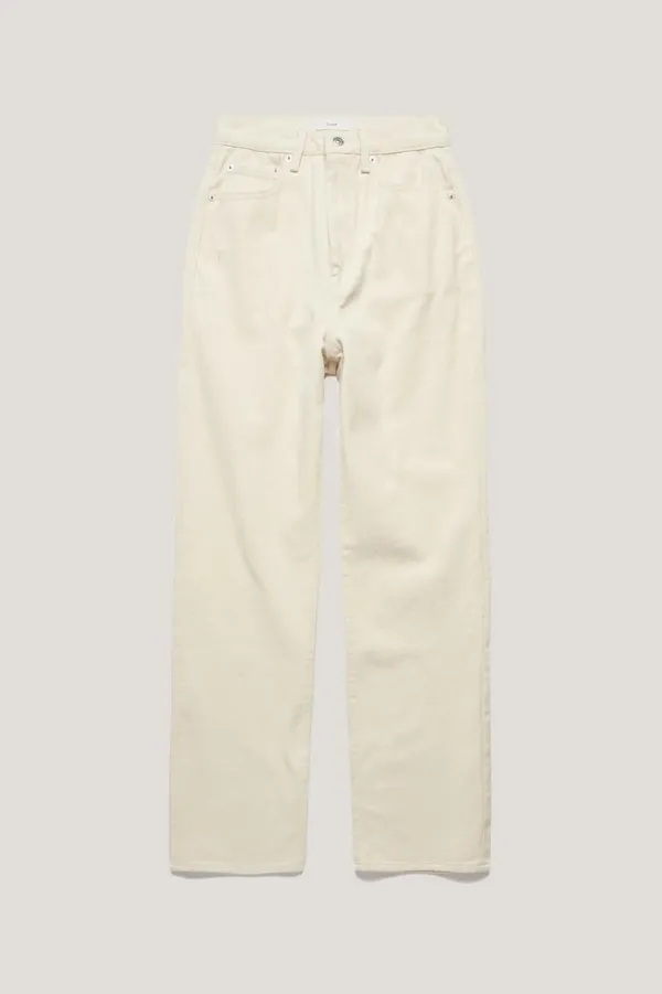BRUSHED STRAIGHT JEANS CREAM